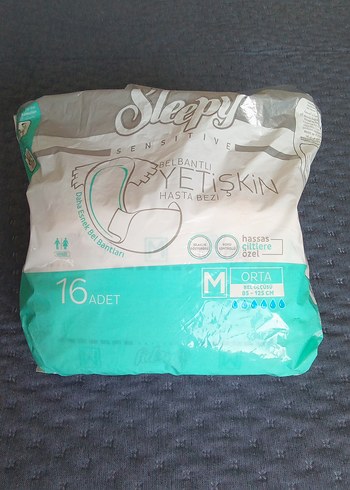 Sleepy Sensitive Orta Hasta Bezi 16'lı M