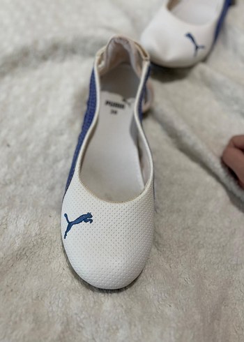 Kadın Beyaz Puma Babet Ayakkabı - Görsel 9