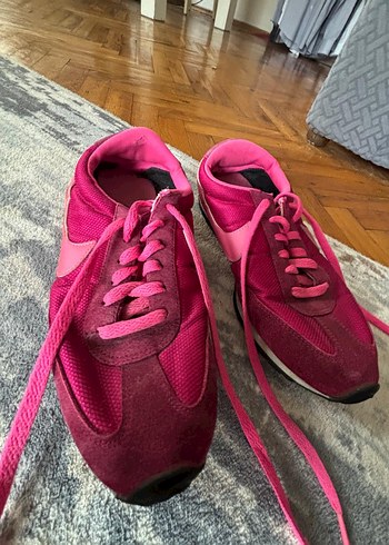 Pembe Bağcıklı Kadın Spor Ayakkabı Nike orijinal - Görsel 3