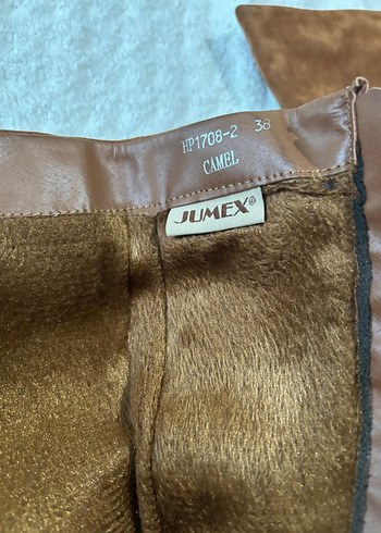 Kahverengi Süet Dolgu Topuklu Kadın Çizme - Görsel 5