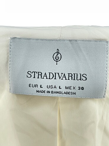l Beden beyaz Renk Stradivarius Blazer %70 İndirimli.