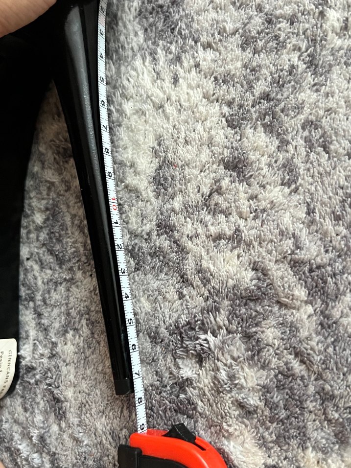 Siyah Parlak Zımbalı Yüksek Topuklu Kadın Ayakkabı - Görsel 2