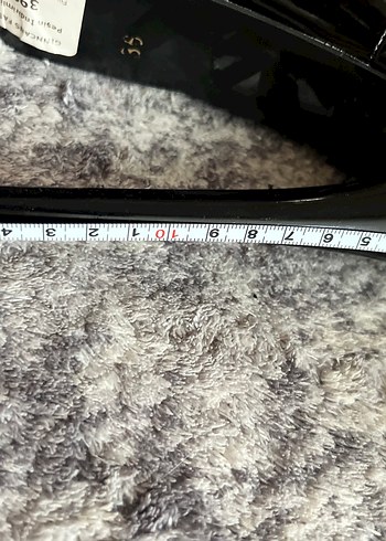 37 Beden Siyah Parlak Platform Topuklu Stiletto
