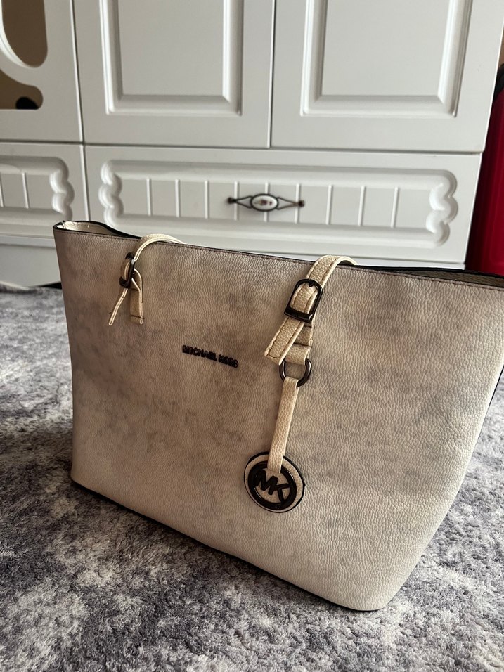 Michael Kors Beyaz Deri Kadın Çanta - Görsel 2