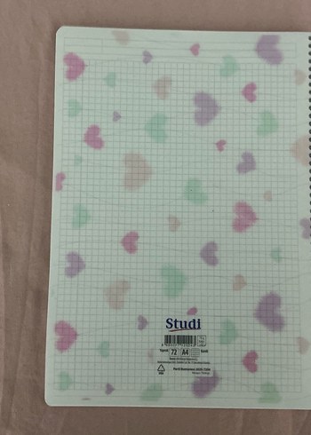 Studi marka 3 ADET DEFTER 
2 kareli 1 çizgili - Görsel 4