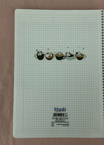 Studi marka 3 ADET DEFTER 
2 kareli 1 çizgili - Görsel 2