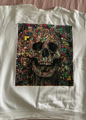 Pull and bear markalı kadın Renkli Baskılı sweat - Görsel 2