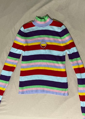 Trendyol marka renkli kazak m beden - Görsel 3