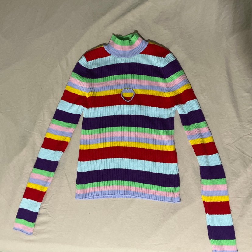 Trendyol marka renkli kazak m beden - Görsel 3