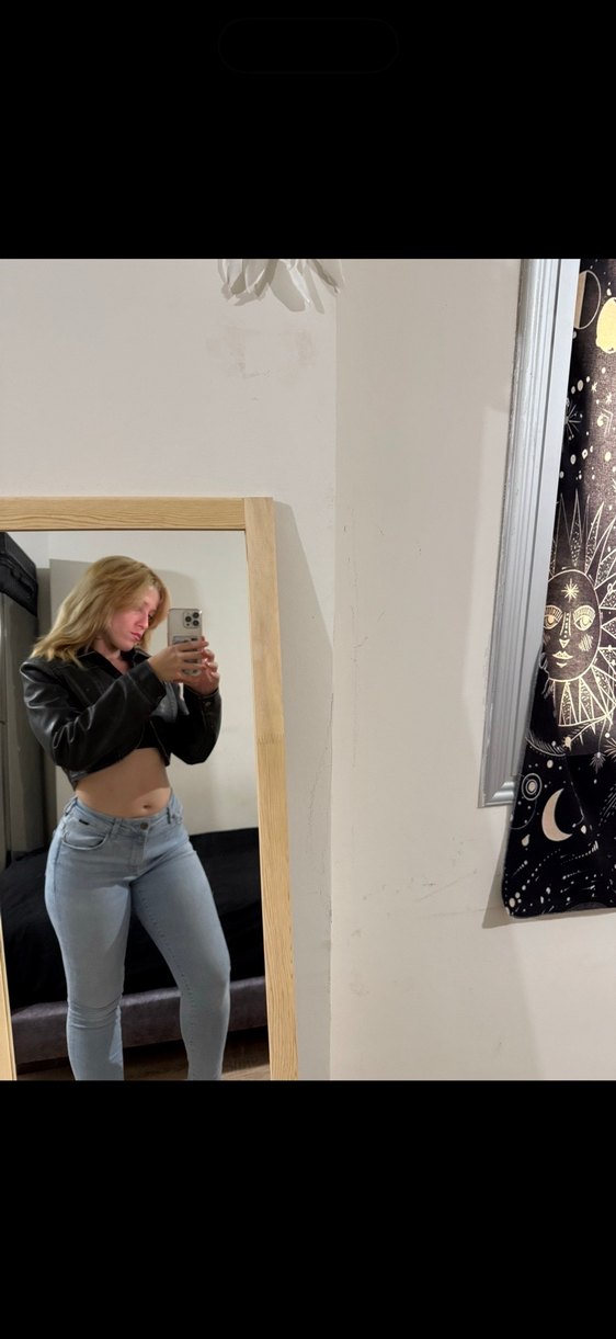 Kahverengi crop deri ceket - Görsel 2