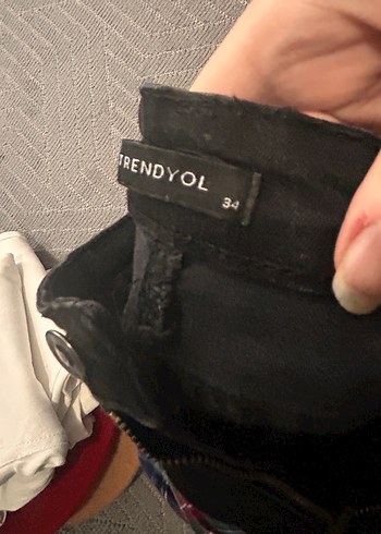 34 Beden gri Renk Gri Kadın Midi Boy Kot Pantolon
