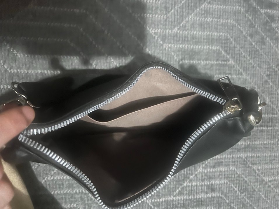 Kemer Detaylı Siyah Minimalist Kadın Çanta - Görsel 5