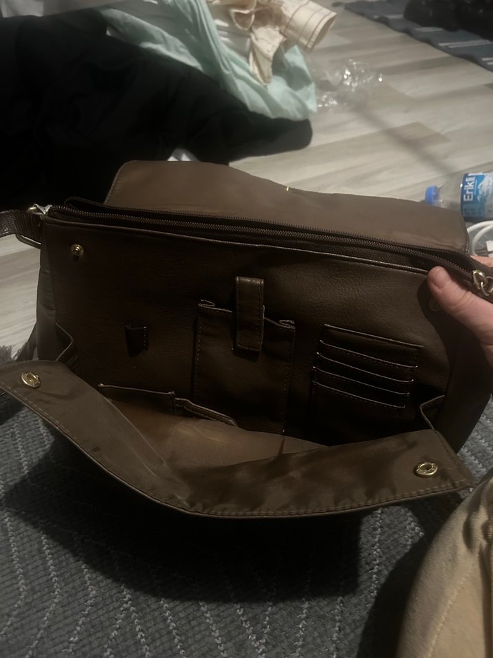 Kahverengi Fermuarlı Erkek Bel Çantası - Görsel 4