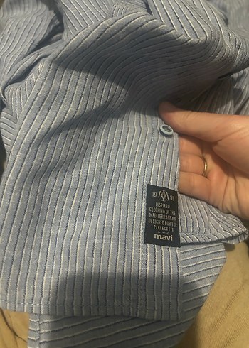 Gri Uzun Kollu Denim Erkek Gömlek - Görsel 4