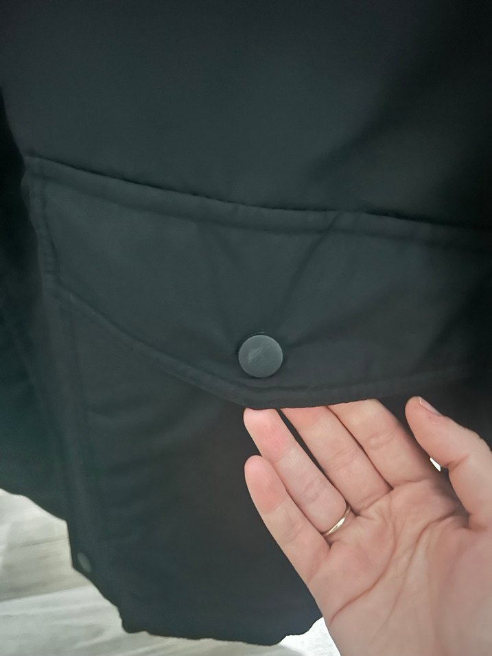 Erkek Siyah Düğmeli Street Style Ceket - Görsel 2