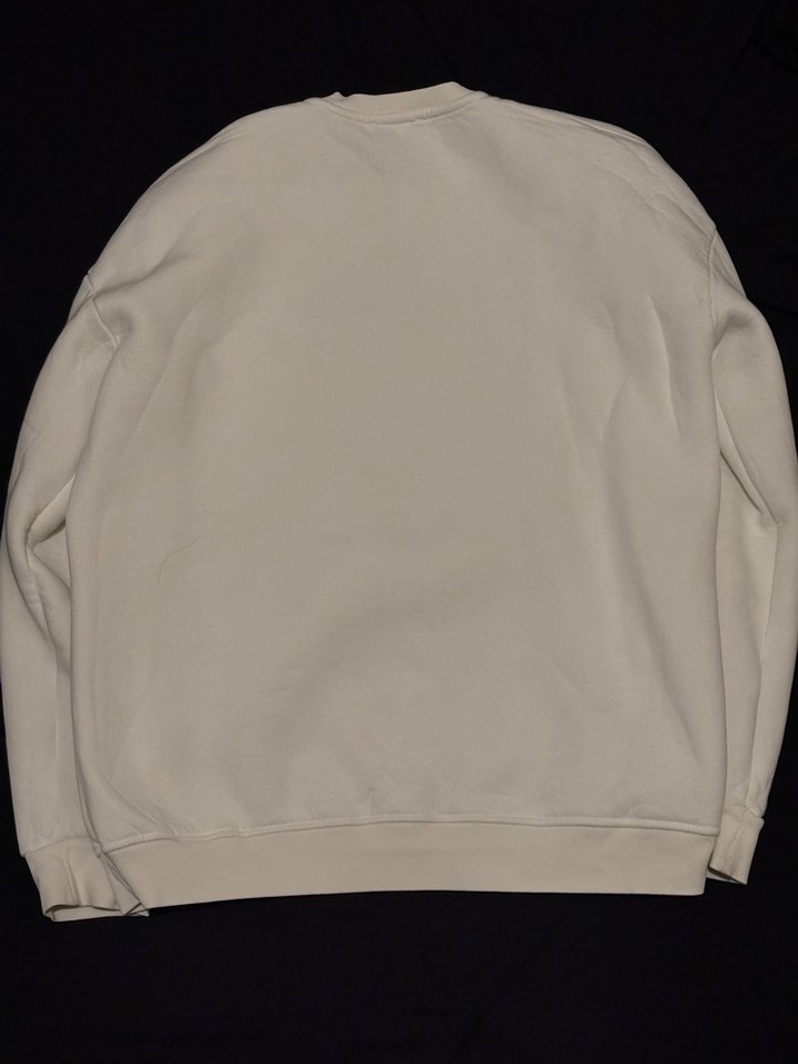 Beyaz PULL&BEAR Baskılı Erkek Sweatshirt - Görsel 3