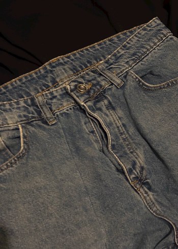 Lacivert Detaylı Erkek Baggy  Pantolon - Görsel 2