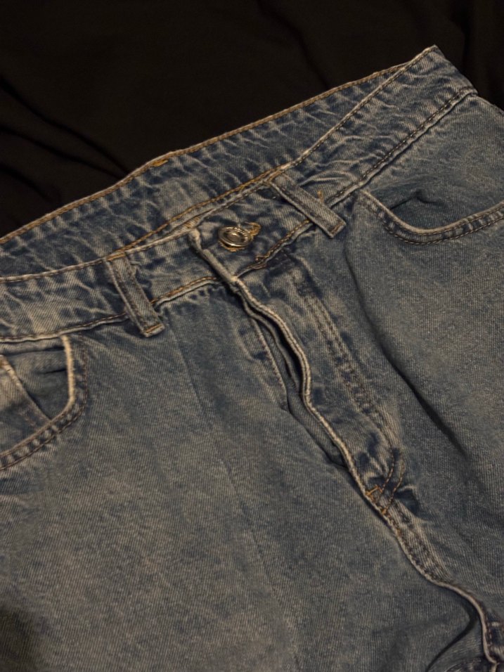 Lacivert Detaylı Erkek Baggy  Pantolon - Görsel 2