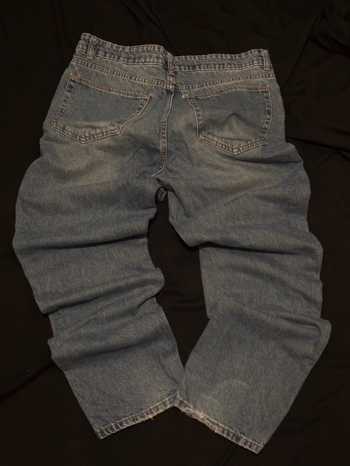 Lacivert Detaylı Erkek Baggy  Pantolon - Görsel 4