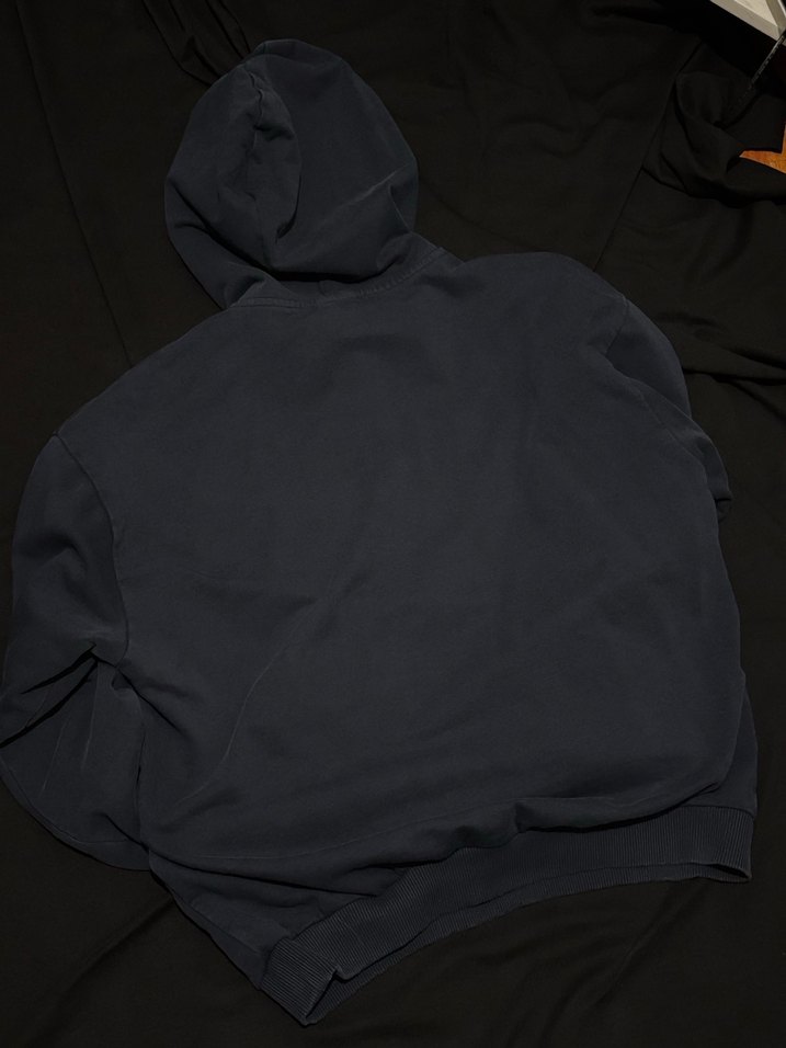 Lacivert Kapüşonlu Mavi Sweatshirt - Görsel 3