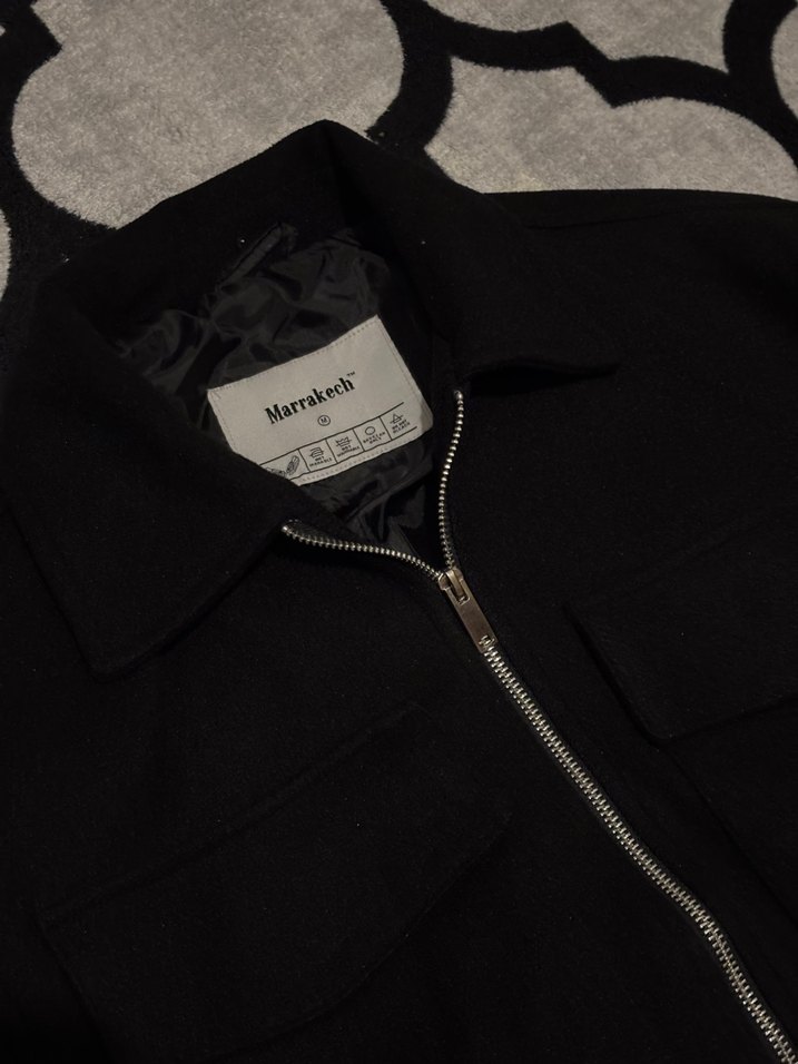 Siyah Fermuarlı Marrakech Erkek Ceket - Görsel 2