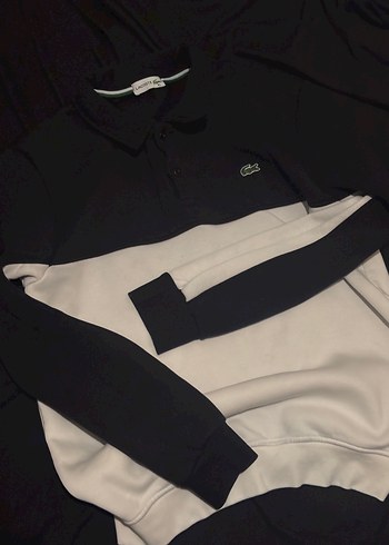 Siyah Beyaz Uzun Kollu Sweatshirt - Görsel 3