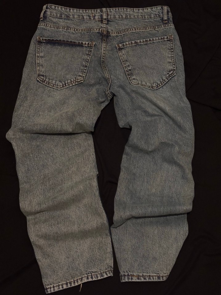 Buz mavisi Erkek Baggy  Pantolon - Görsel 3