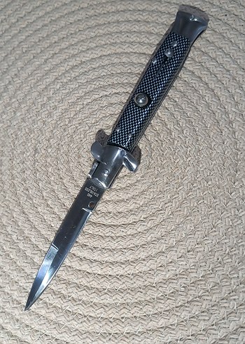 Beden gri Renk Stiletto Otomatik İtalyan Çakı