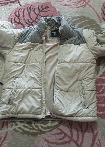 Gri Fermuarlı Kadın Kışlık Mont