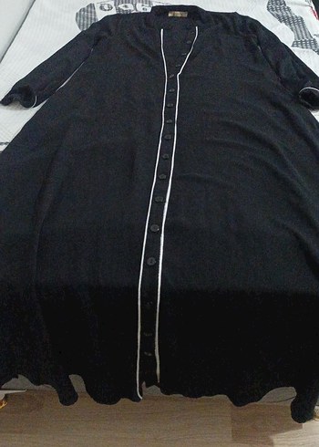 Kadın Siyah Uzun Kollu Gotik Uzun Elbise
