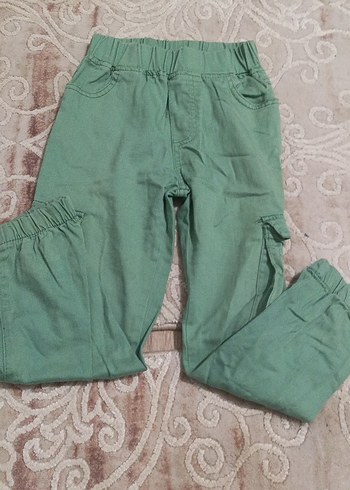 Erkek Çocuk Gevşek Kesim Pastel Yeşil Keten Pantolon