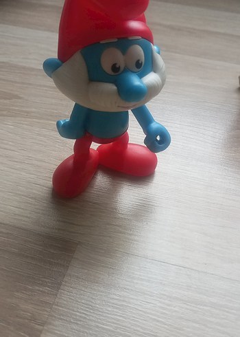 Renkli Mavi Şirin Figürü