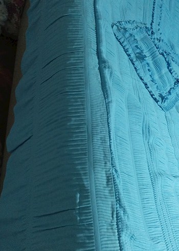 Parlak Mavi Yatak Örtüsü - Görsel 5