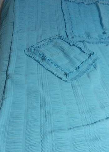 Parlak Mavi Yatak Örtüsü - Görsel 6