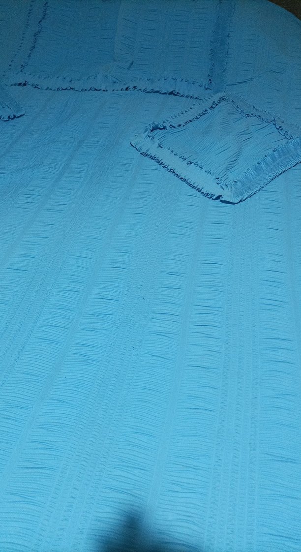 Parlak Mavi Yatak Örtüsü - Görsel 2