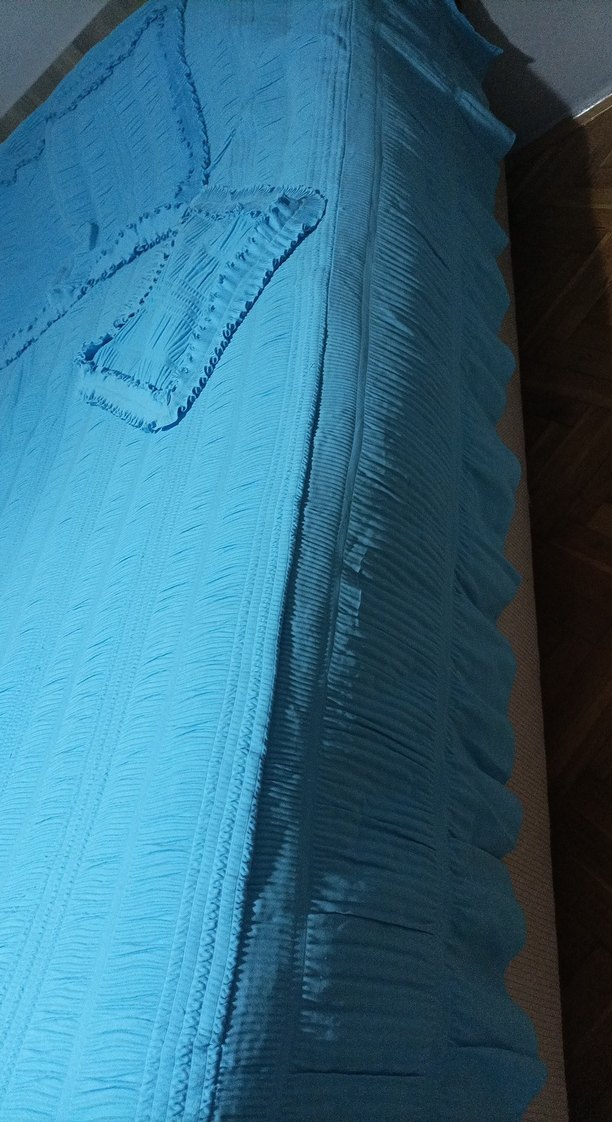 Parlak Mavi Yatak Örtüsü - Görsel 3