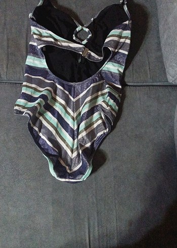 Çok Renkli Kadın Strappy Mayo - Görsel 3