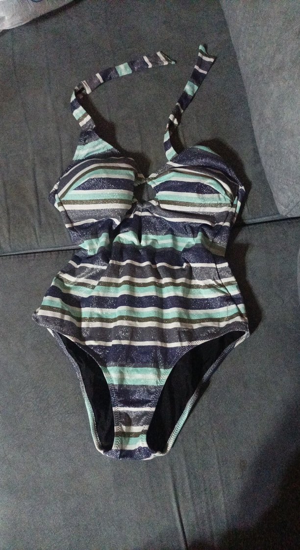 Çok Renkli Kadın Strappy Mayo - Görsel 2