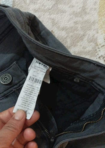 32 Beden Gri Erkek Denim Pantolon