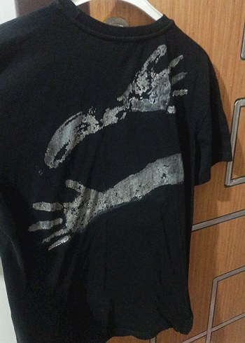 Siyah Pamuklu Baskılı Hamile Tişörtü - Görsel 3