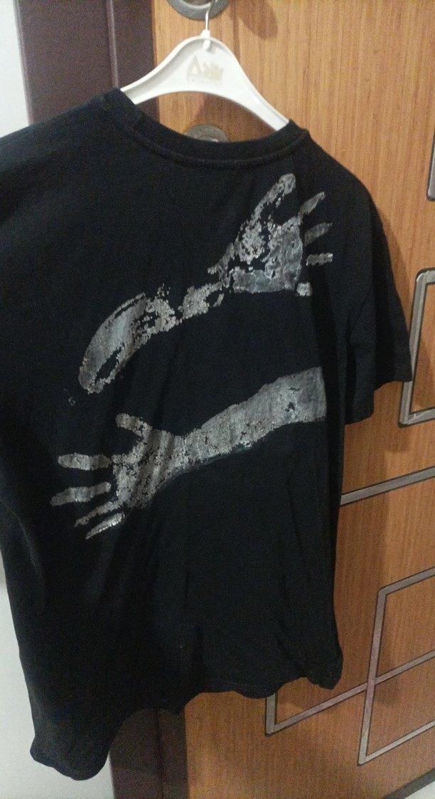 Siyah Pamuklu Baskılı Hamile Tişörtü - Görsel 3