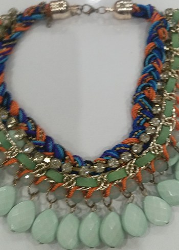 Renkli Boncuklu Bohem Uzun Kolye - Görsel 3