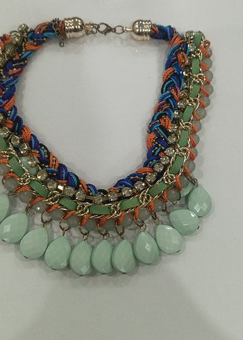 Renkli Boncuklu Bohem Uzun Kolye - Görsel 2