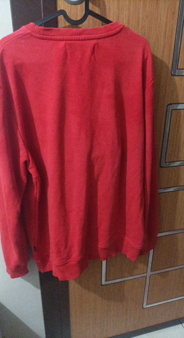 Erkek Kırmızı Uzun Kollu Sweatshirt - Görsel 3