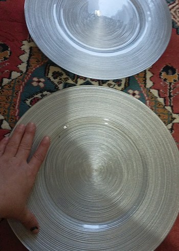 Gri Düz Desenli Tabak Seti - Görsel 2