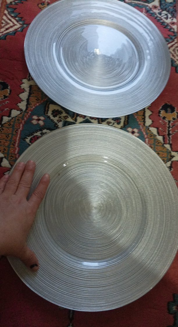 Gri Düz Desenli Tabak Seti - Görsel 2