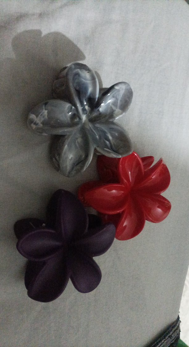 Çiçek Desenli Elastik Kadın Saç Tokası - Görsel 2