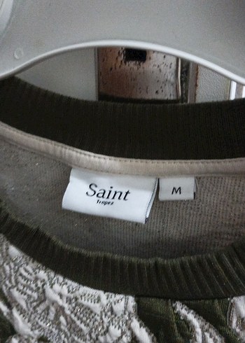 Nakışlı ve Dantelli Bohem Gri Kadın Kazak - Görsel 3