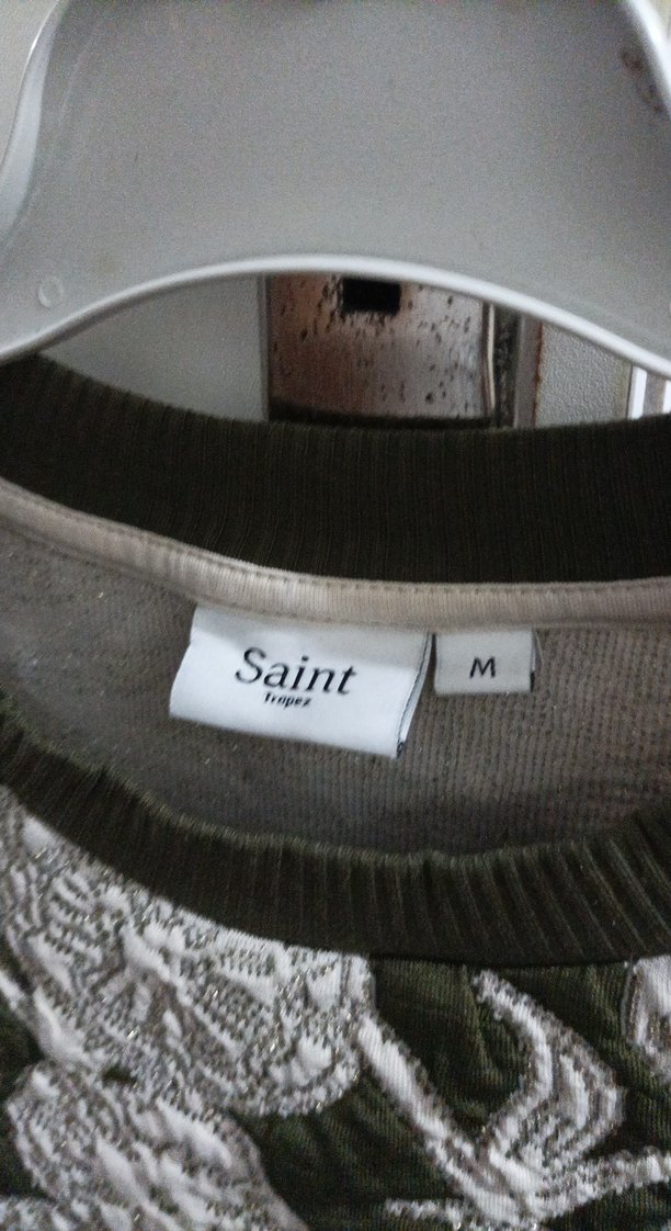 Nakışlı ve Dantelli Bohem Gri Kadın Kazak - Görsel 3