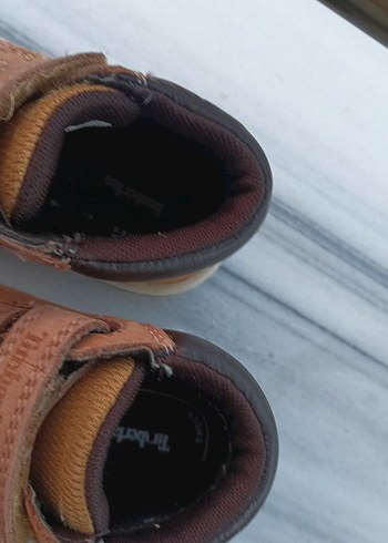 Timberland Bej Deri Erkek Çocuk Botları